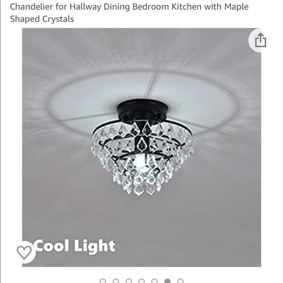 Crystal Look Light Chandelier - Picture 5 of 10